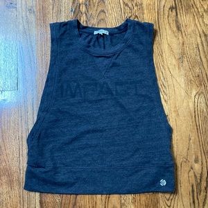 Impact Jillian Michaels Athletic Exercise Workout Tank Top Pump Cover Gray Small